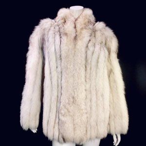 Vintage Sago Finland Fox Fur Coat Jacket